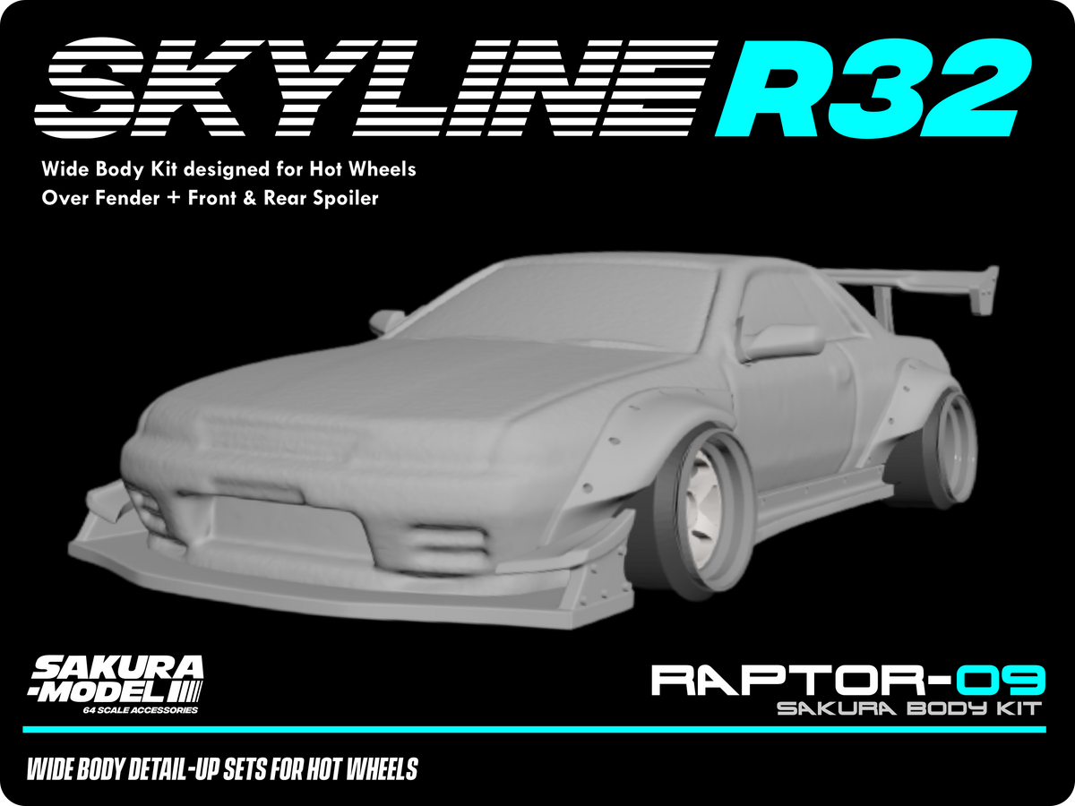 Sakura - Add on Body kit for Hot Wheels Skyline R32
