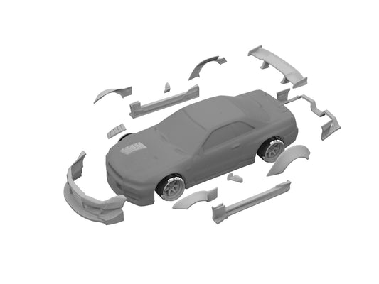 HPZ - Add on Body kit for Hot Wheels R34 V-Spec