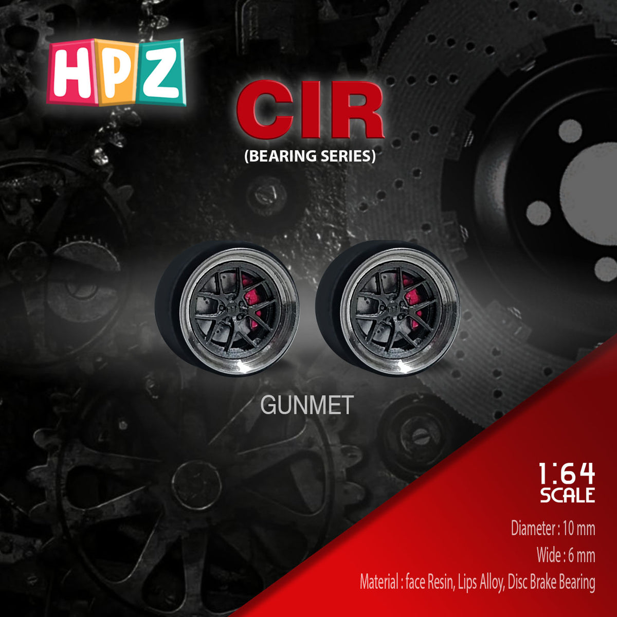 HPZ Wheels Model CIR Bearing Series