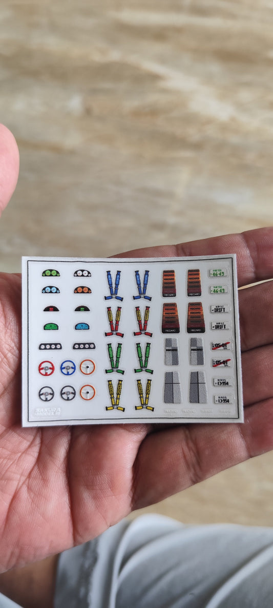Sticker Set Detailing Interior