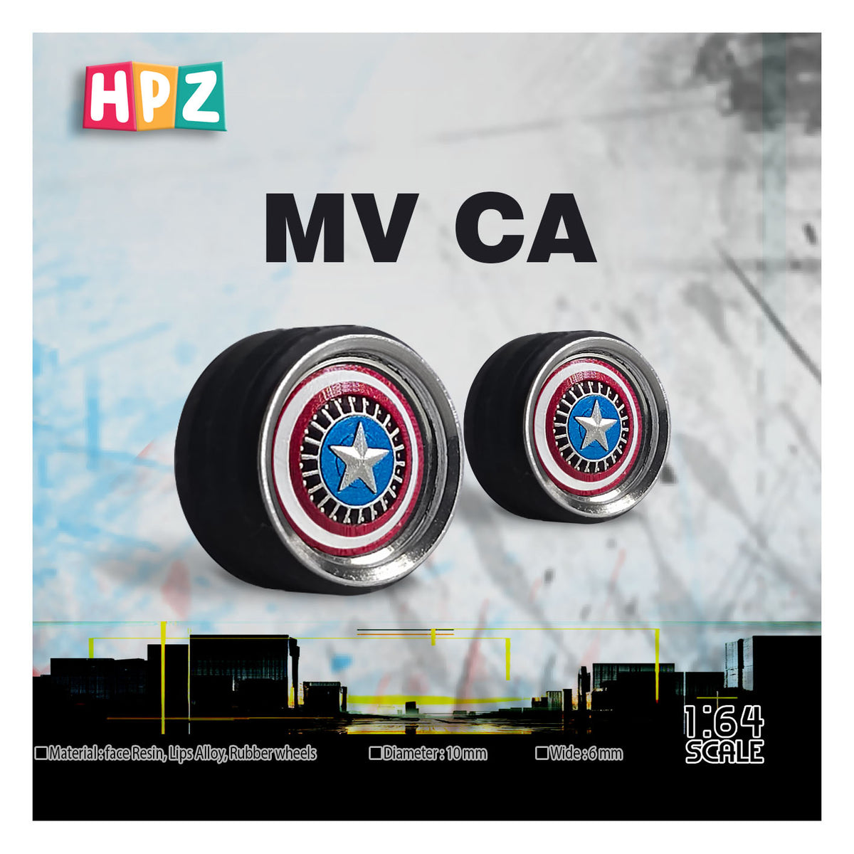 HPZ Wheels Model MV Captain America