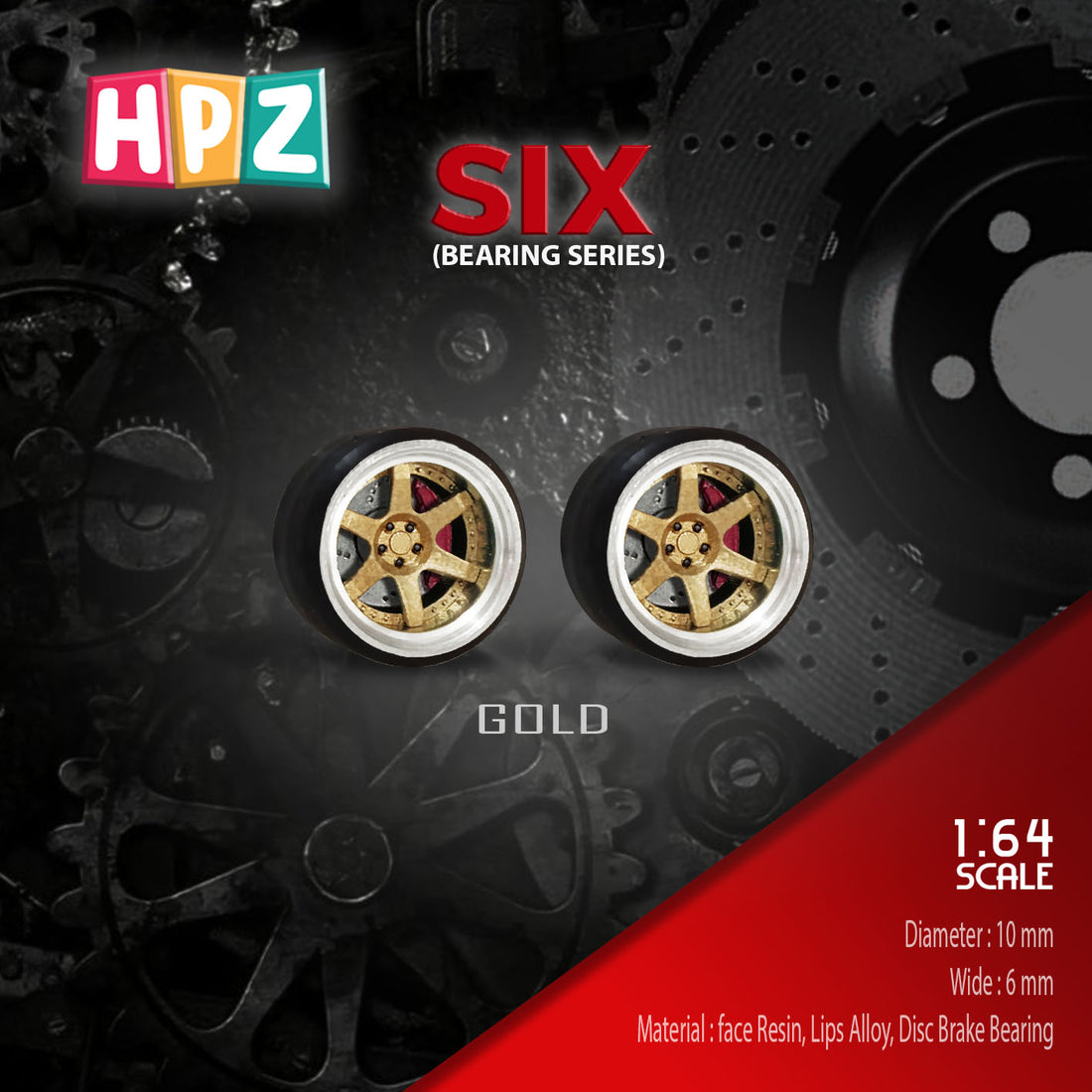 HPZ Wheels Model SIX Bearing Series