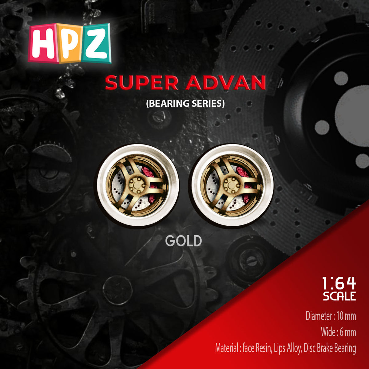 HPZ Wheels Model Super Advan Bearing Series