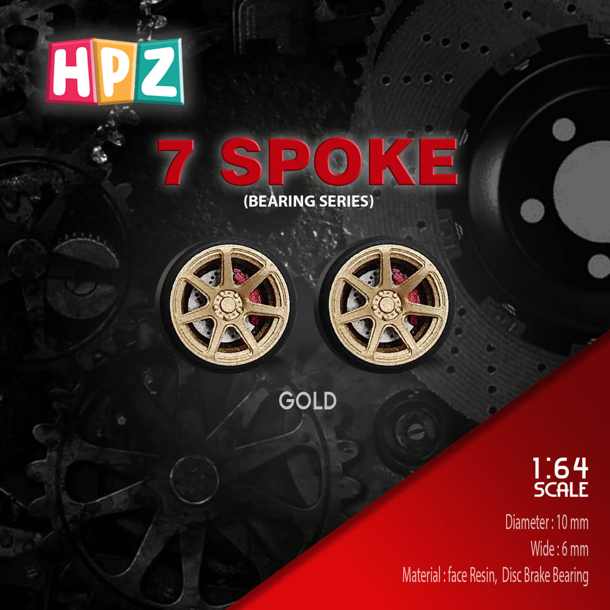 HPZ Wheels Model Spoke 7 Bearing Series