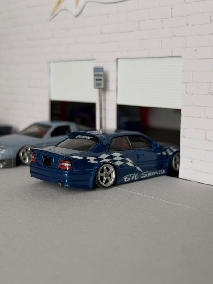 Blue Chaser at the shop