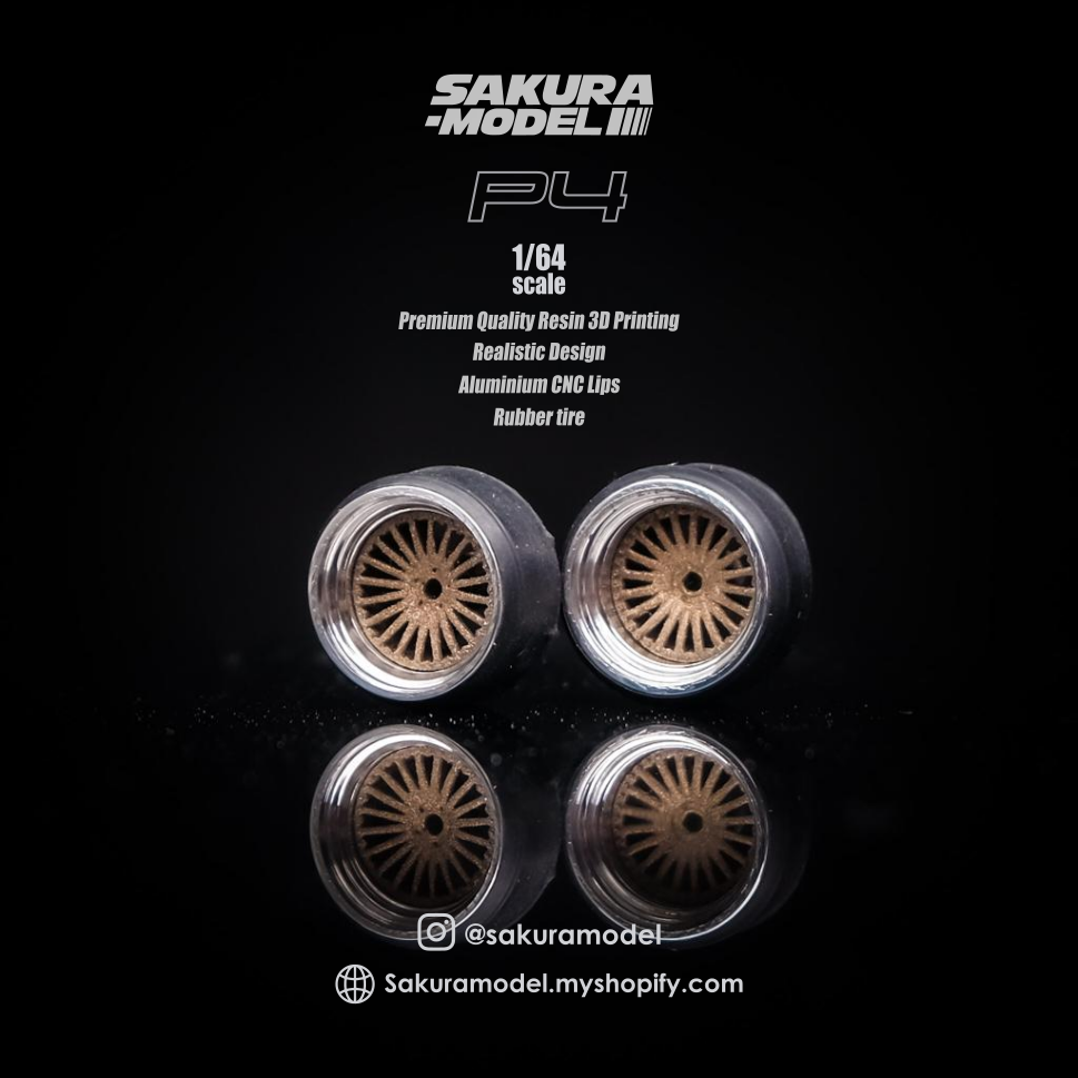 Sakura - Custom wheel 64 scale model P4