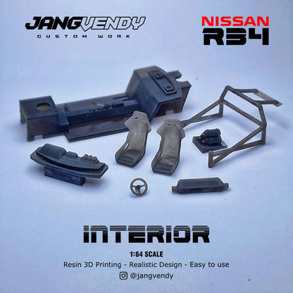 JV Accessories 1:64 R34 Interior Set