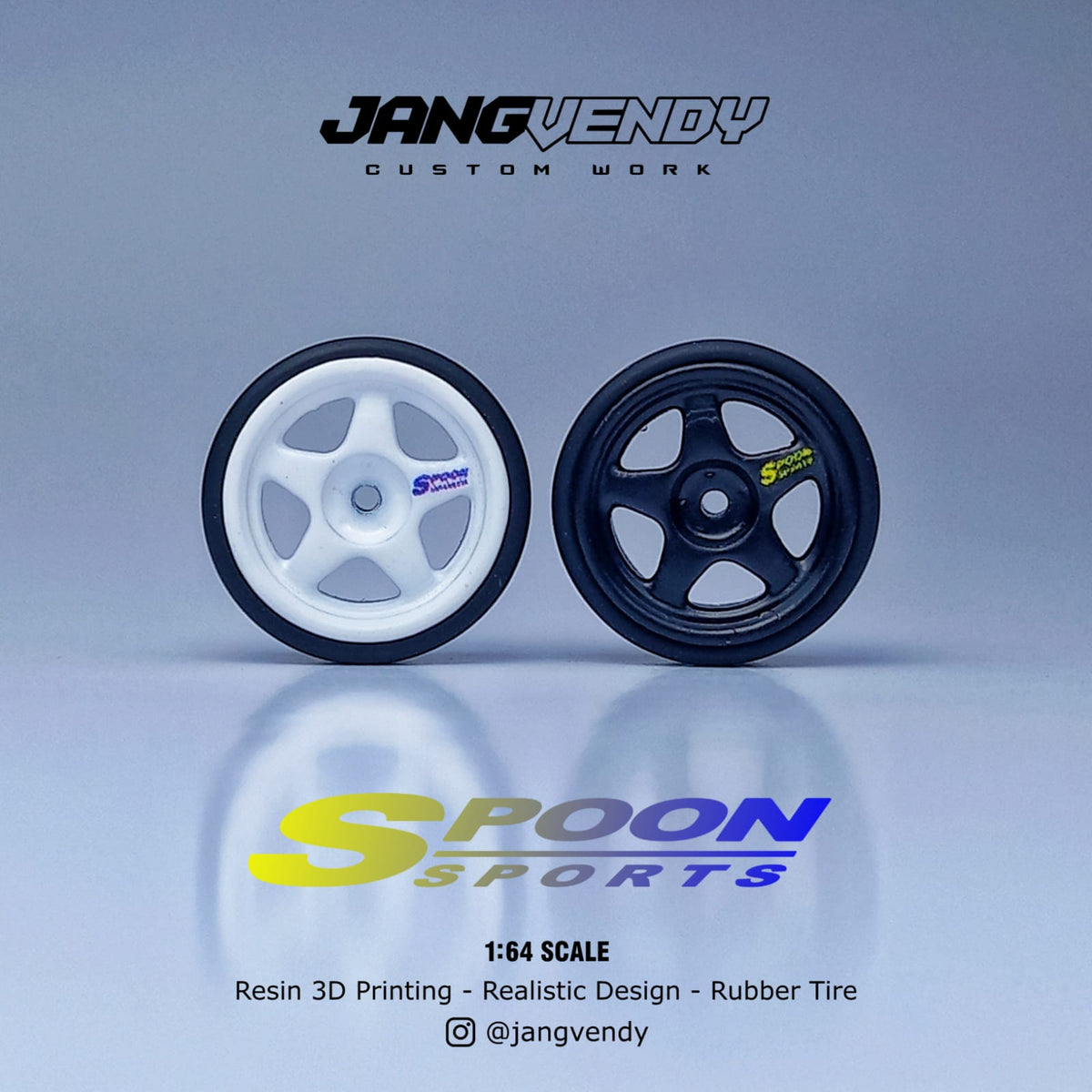 Spoon Rims 2d JV Wheels model Spoon – HPZ Diecast