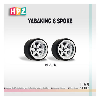 HPZ Wheels Model Yabaking 6 Spoke 326 Power