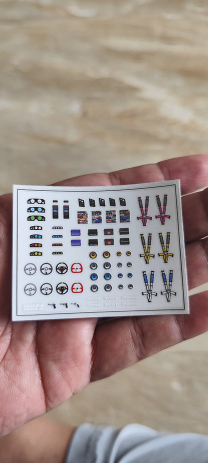 Sticker Set Detailing Interior