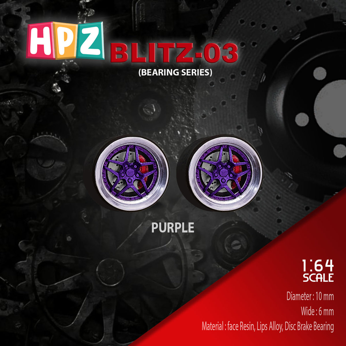 HPZ Wheels Model Blitz 03 Bearing Series