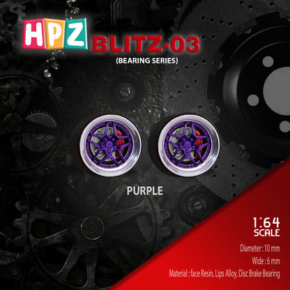 HPZ Wheels Model Blitz 03 Bearing Series