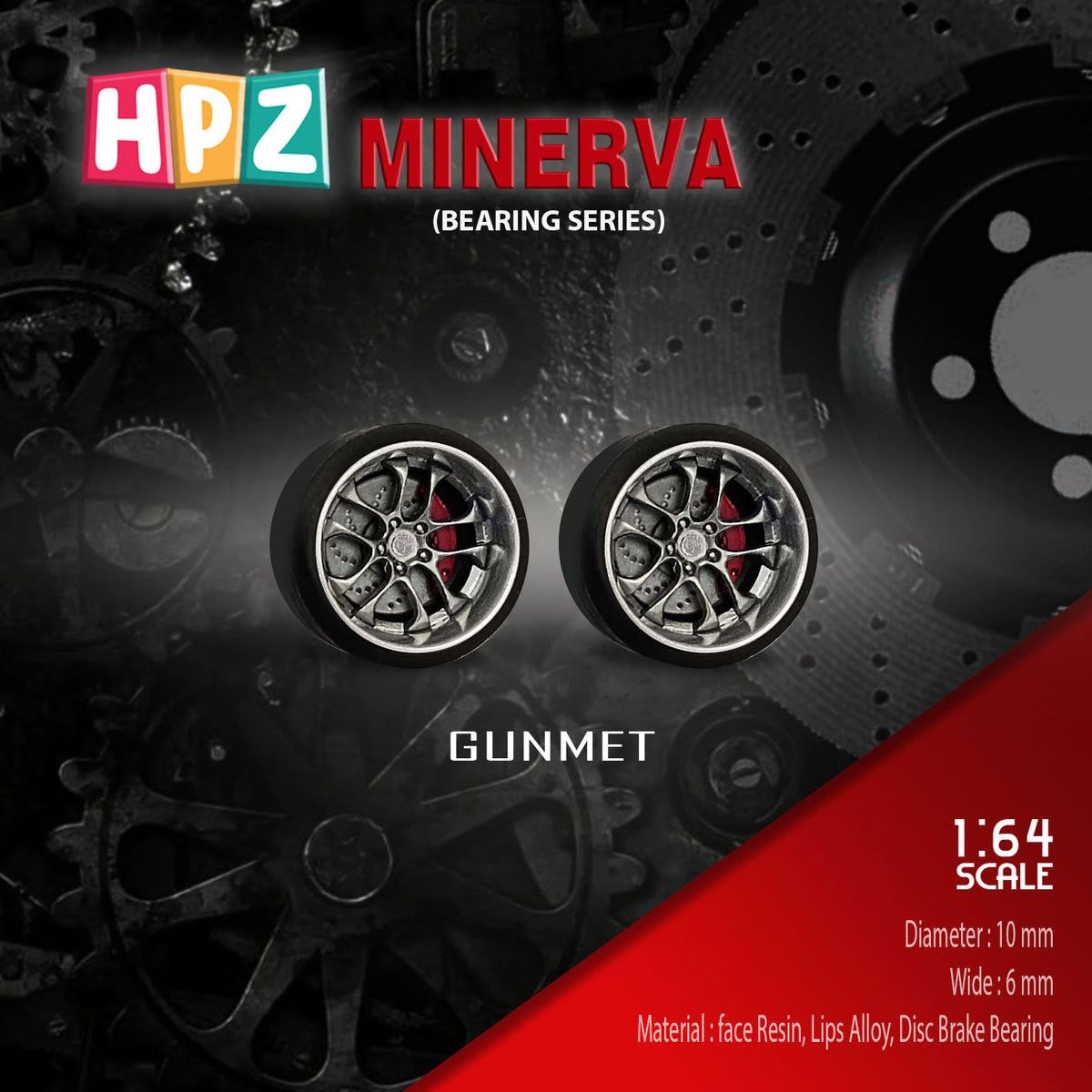 HPZ Wheels Model Minerva Bearing Series