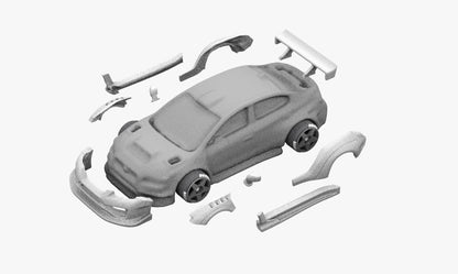 HPZ - Add on Body kit for Hot Wheels Subaru WRX STI