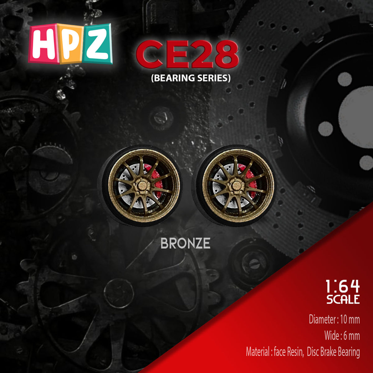 HPZ Wheels Model CE28 Bearing Series