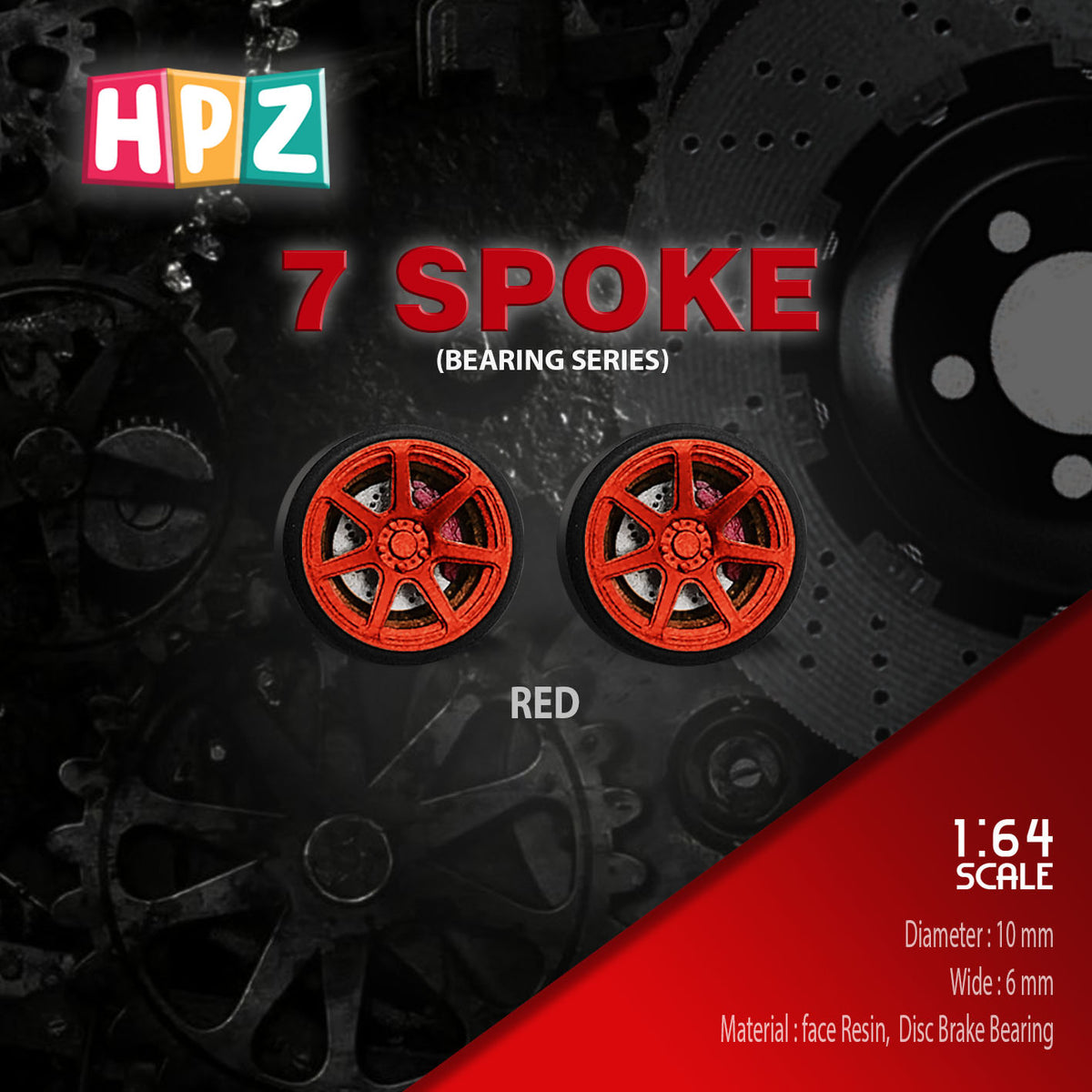 HPZ Wheels Model Spoke 7 Bearing Series