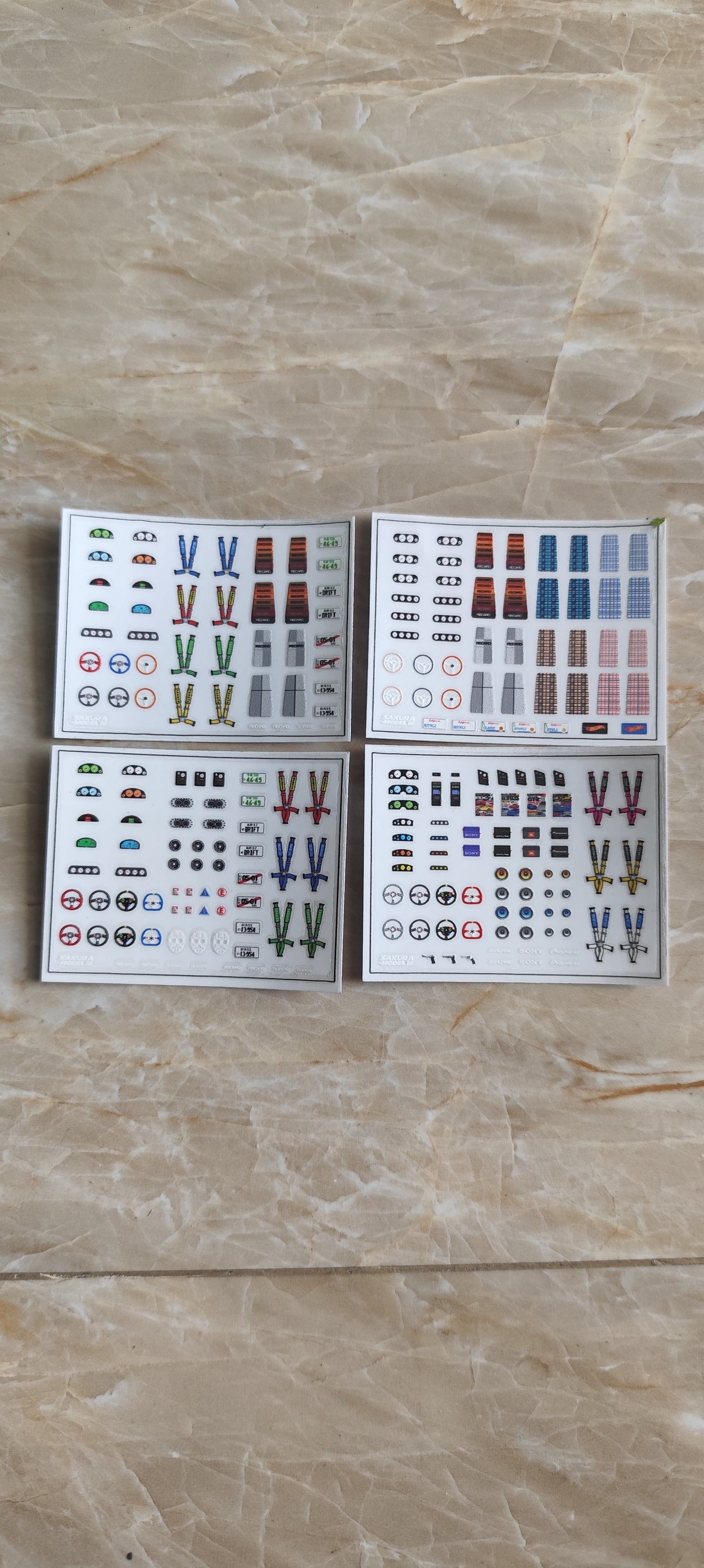 Sticker Set Detailing Interior