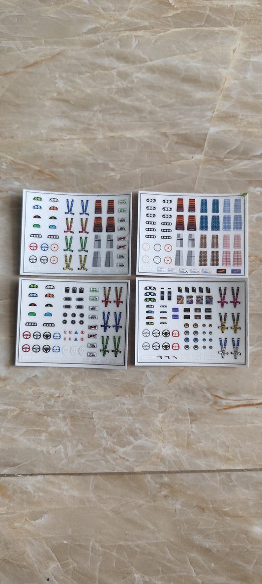 Sticker Set Detailing Interior