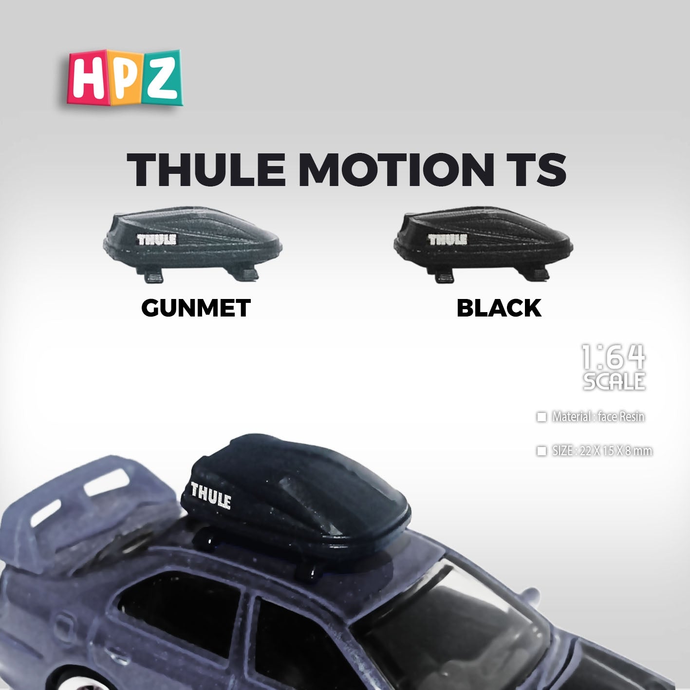 Roof Box 1/64 Scale Thule Motion TS