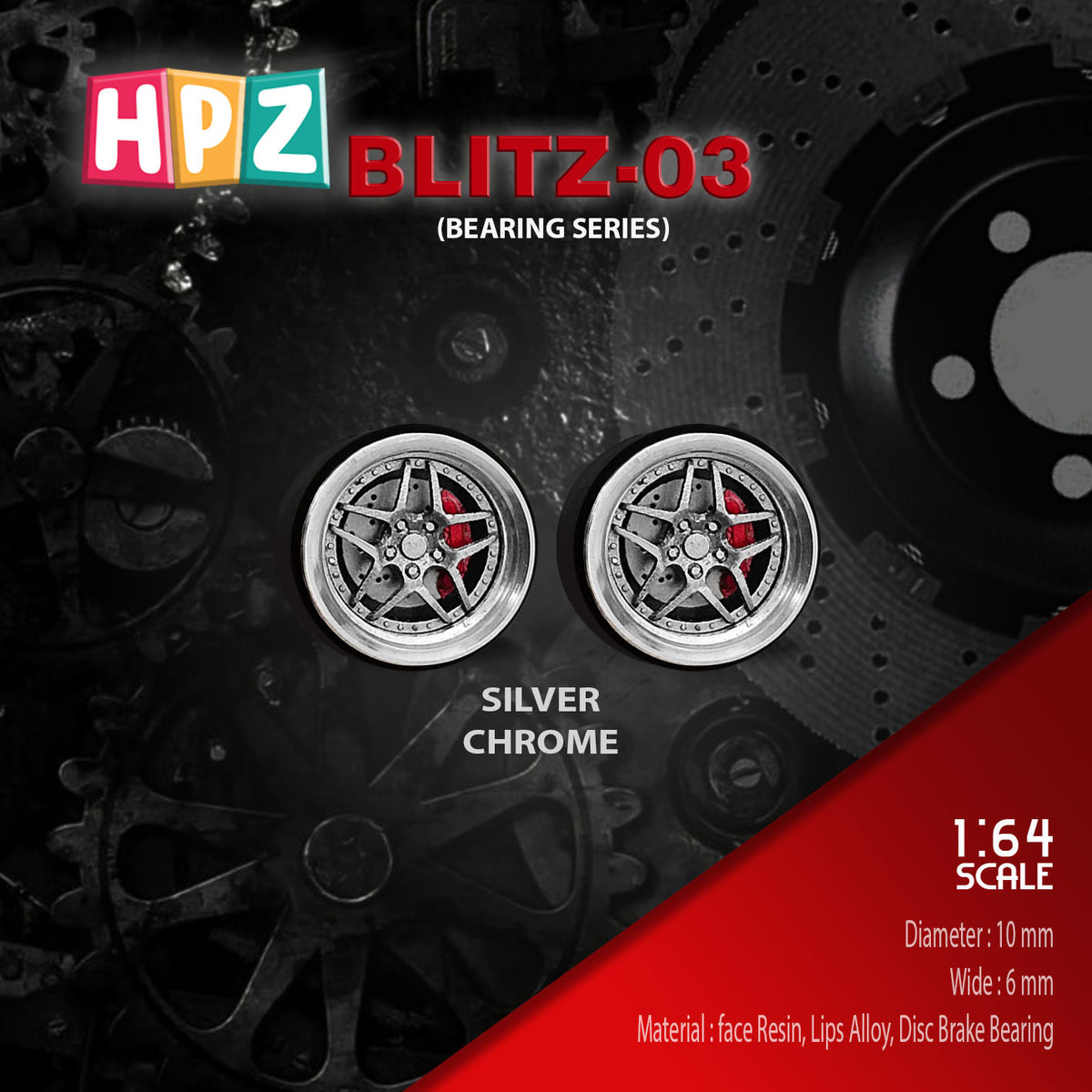 HPZ Wheels Model Blitz 03 Bearing Series