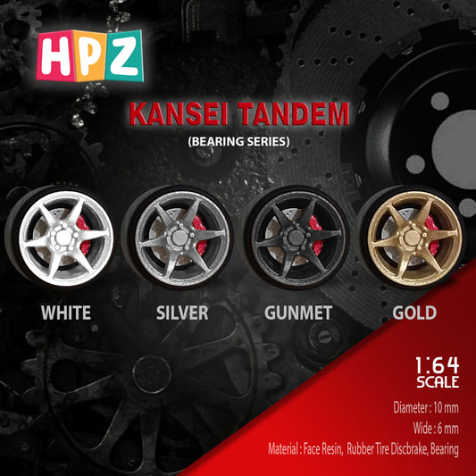 HPZ Wheels Model Kanzei Tandem Bearing Series