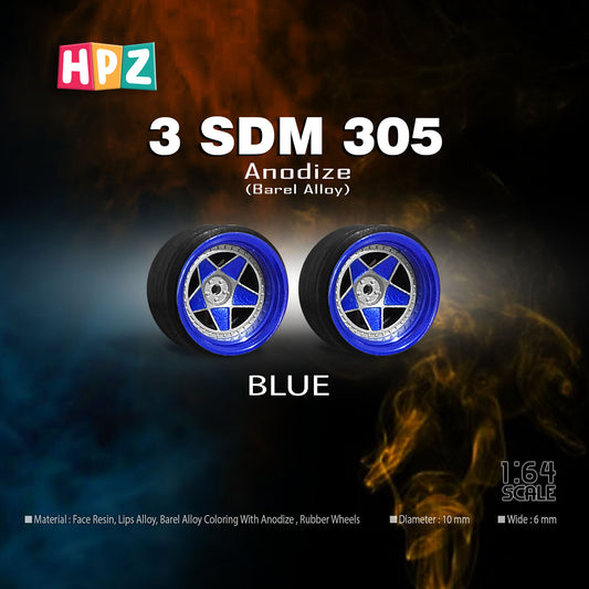 HPZ Wheels Model 3SDM 3.05 Anodize Series