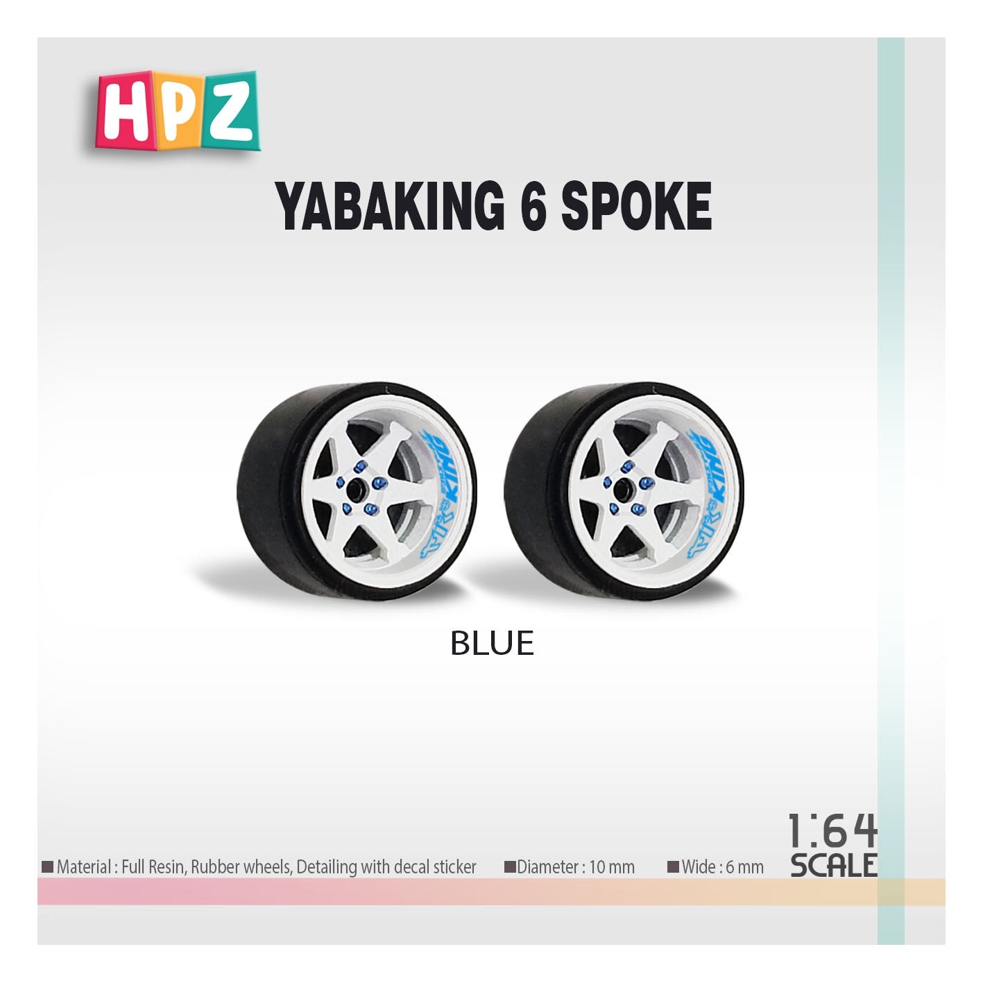HPZ Wheels Model Yabaking 6 Spoke 326 Power