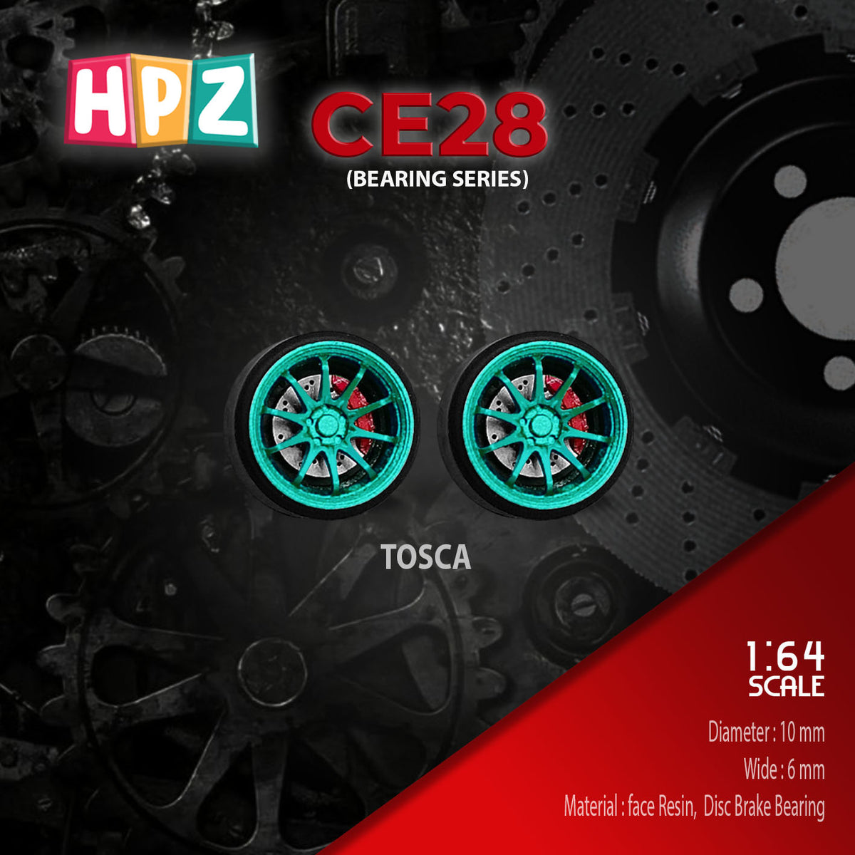 HPZ Wheels Model CE28 Bearing Series
