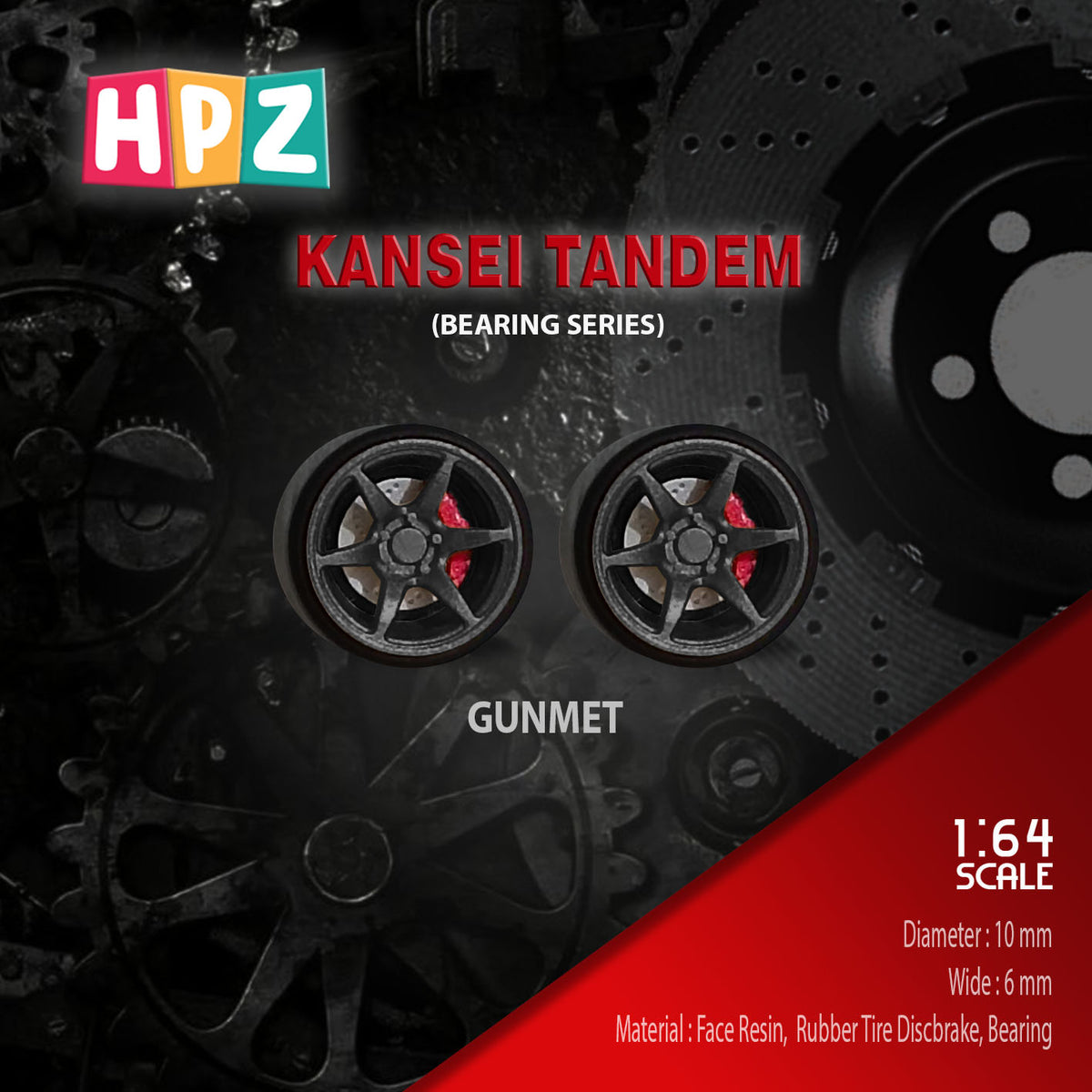 HPZ Wheels Model Kanzei Tandem Bearing Series