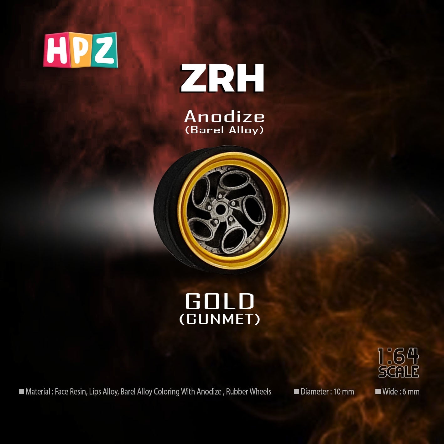HPZ Wheels Anodize Model ZRH