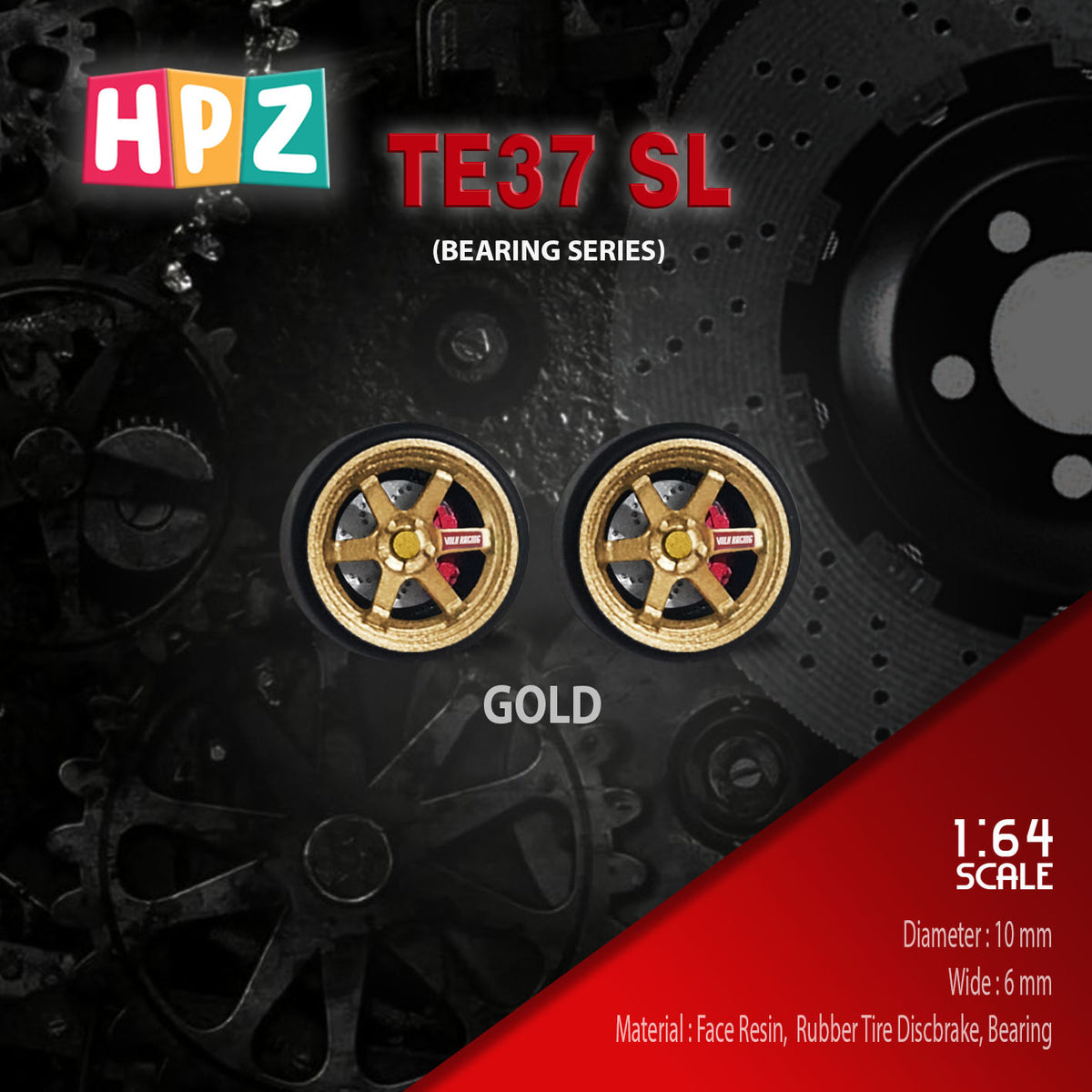 HPZ Wheels Model TE37 SL Bearing Series