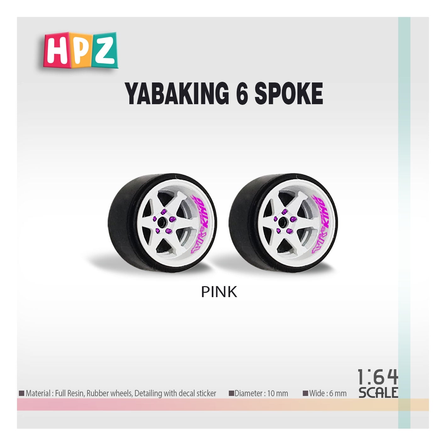 HPZ Wheels Model Yabaking 6 Spoke 326 Power
