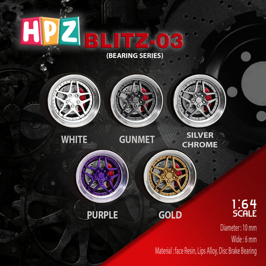 HPZ Wheels Model Blitz 03 Bearing Series