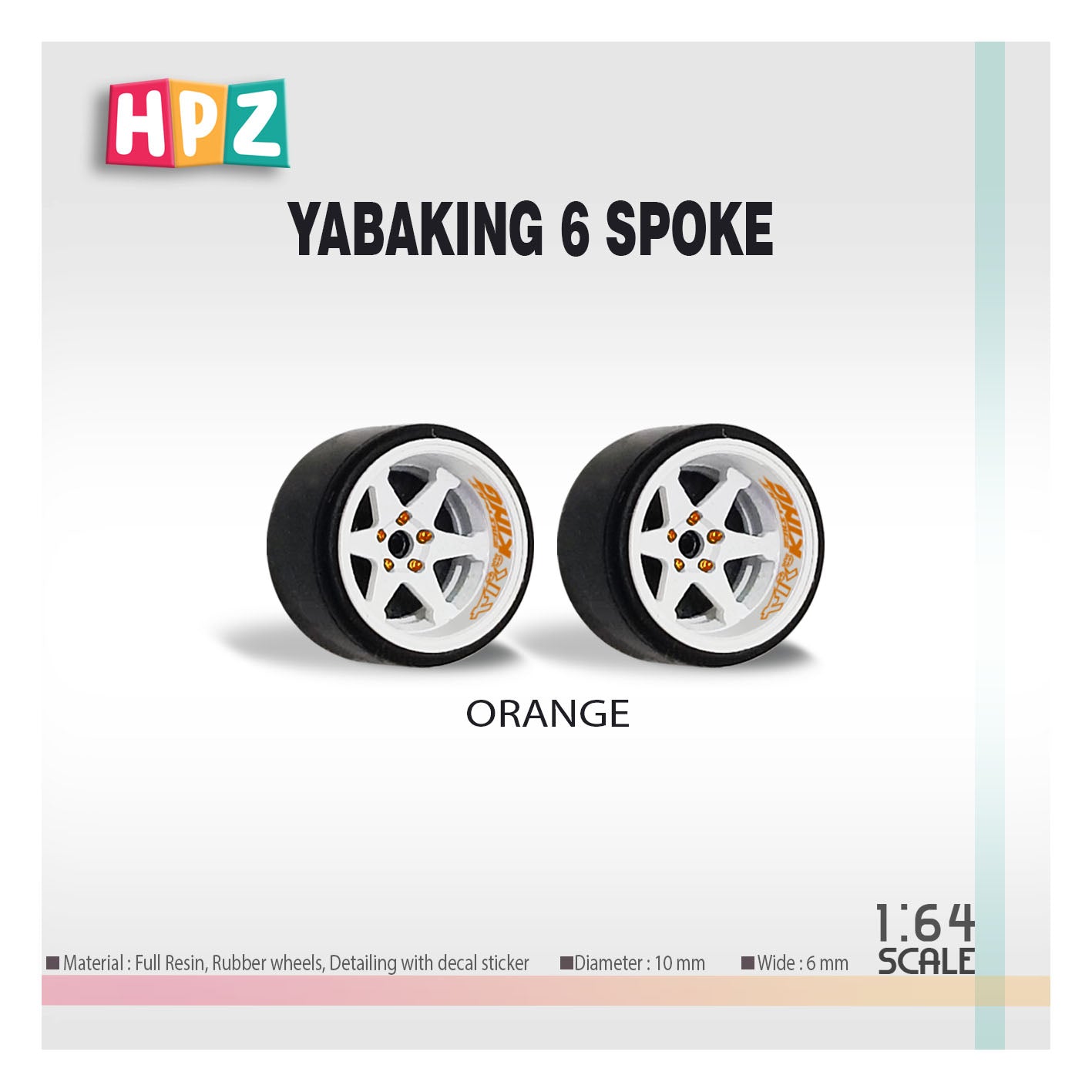 HPZ Wheels Model Yabaking 6 Spoke 326 Power