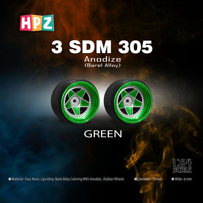 HPZ Wheels Model 3SDM 3.05 Anodize Series