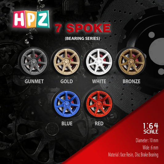 HPZ Wheels Model Spoke 7 Bearing Series