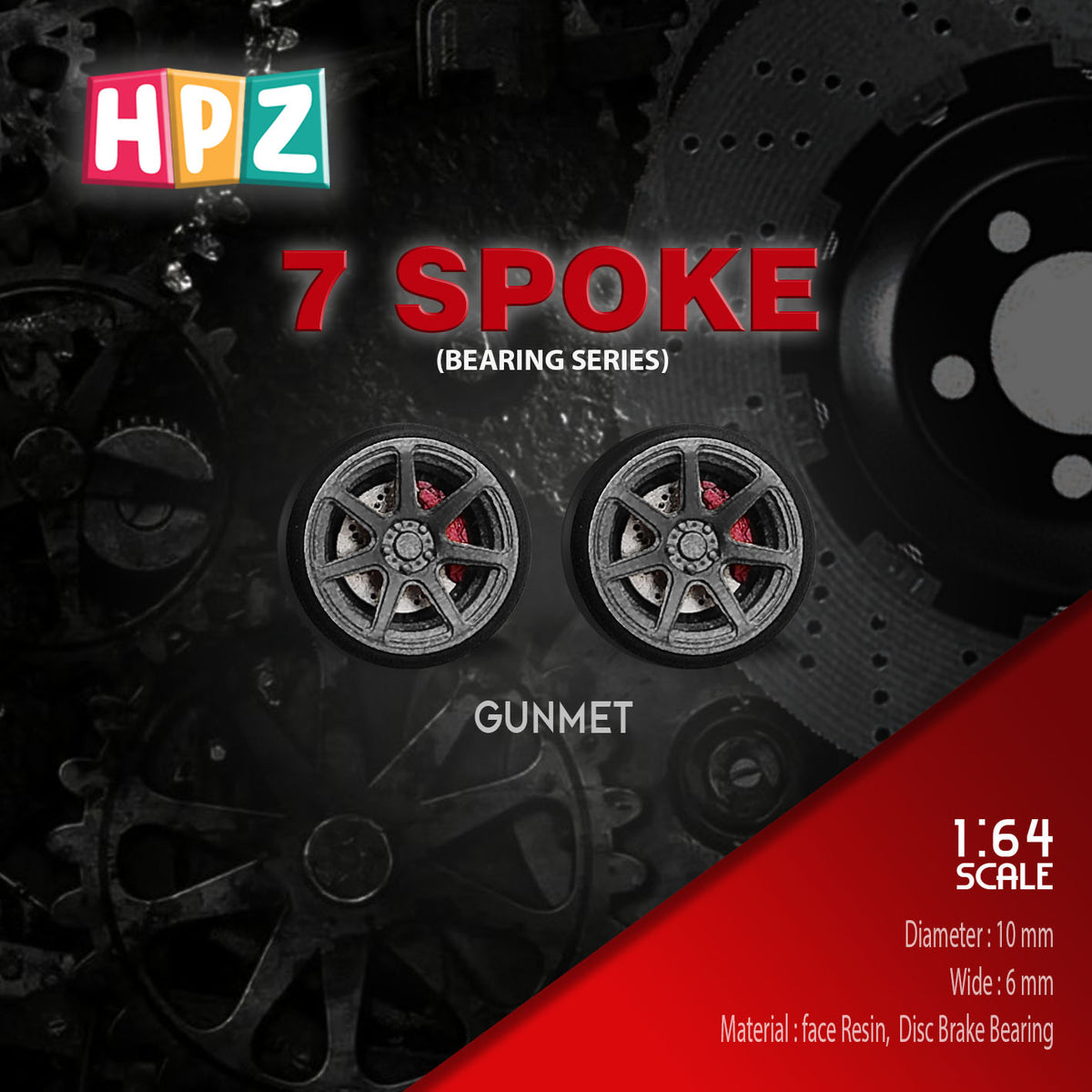 HPZ Wheels Model Spoke 7 Bearing Series