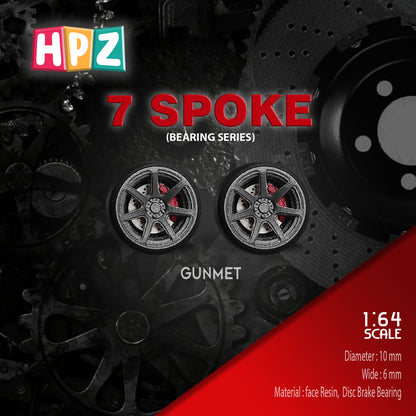 HPZ Wheels Model Spoke 7 Bearing Series