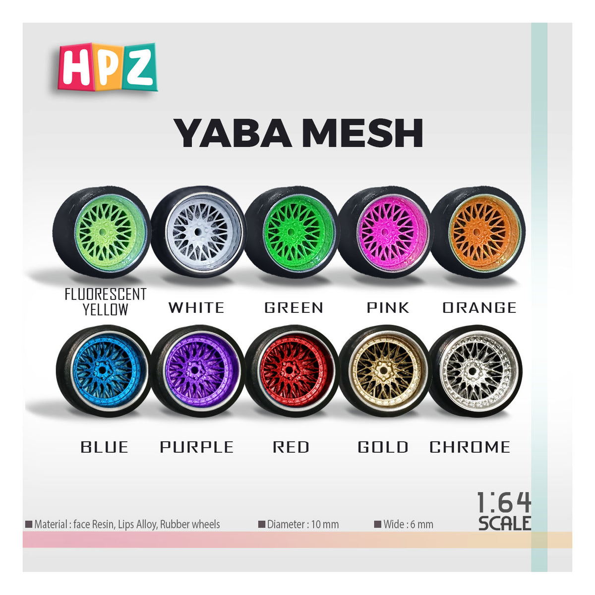 HPZ Wheels Model Yabaking Mesh