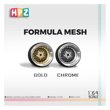 HPZ Wheels Model Formula Mesh