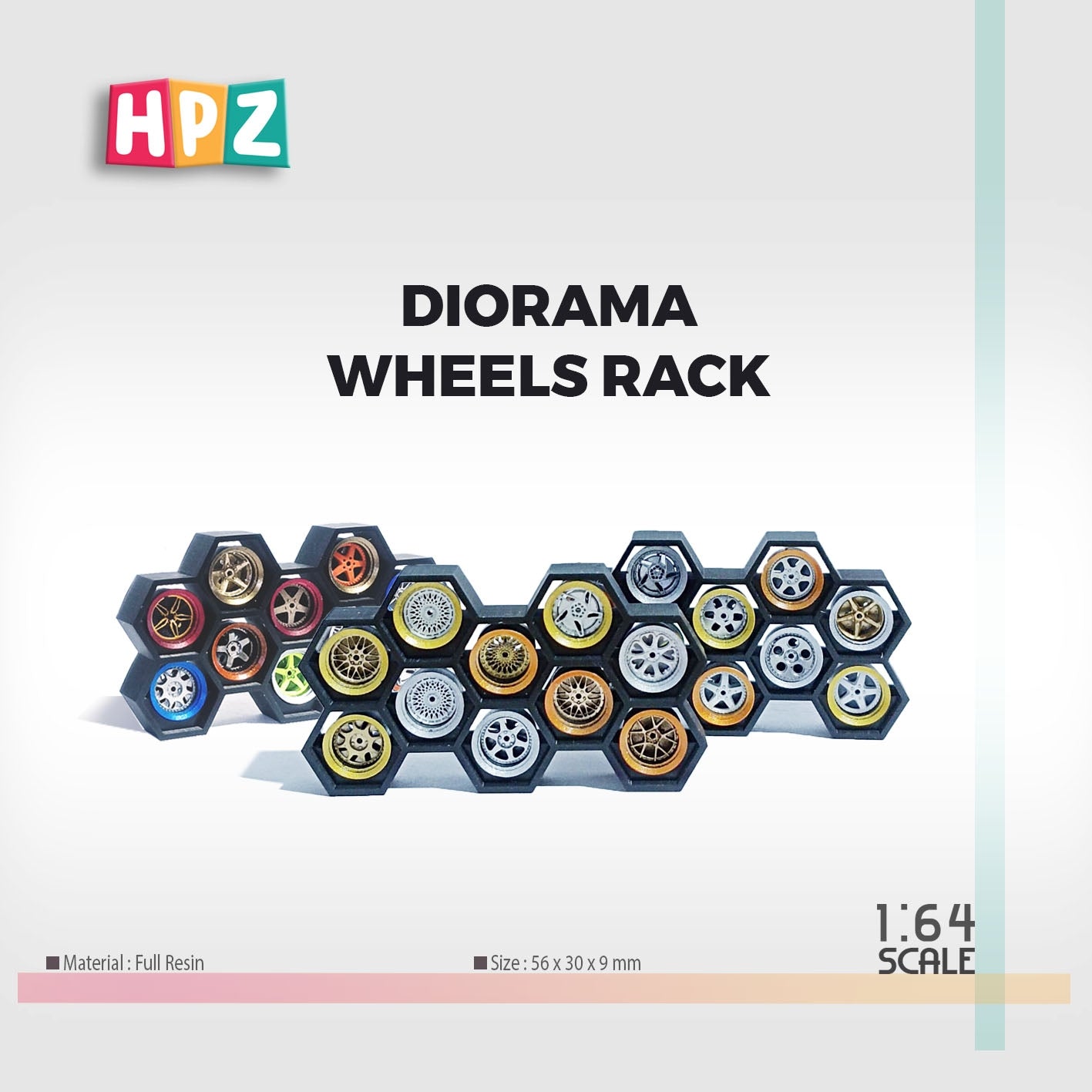 Wheels Rack Diorama 1/64 Scale