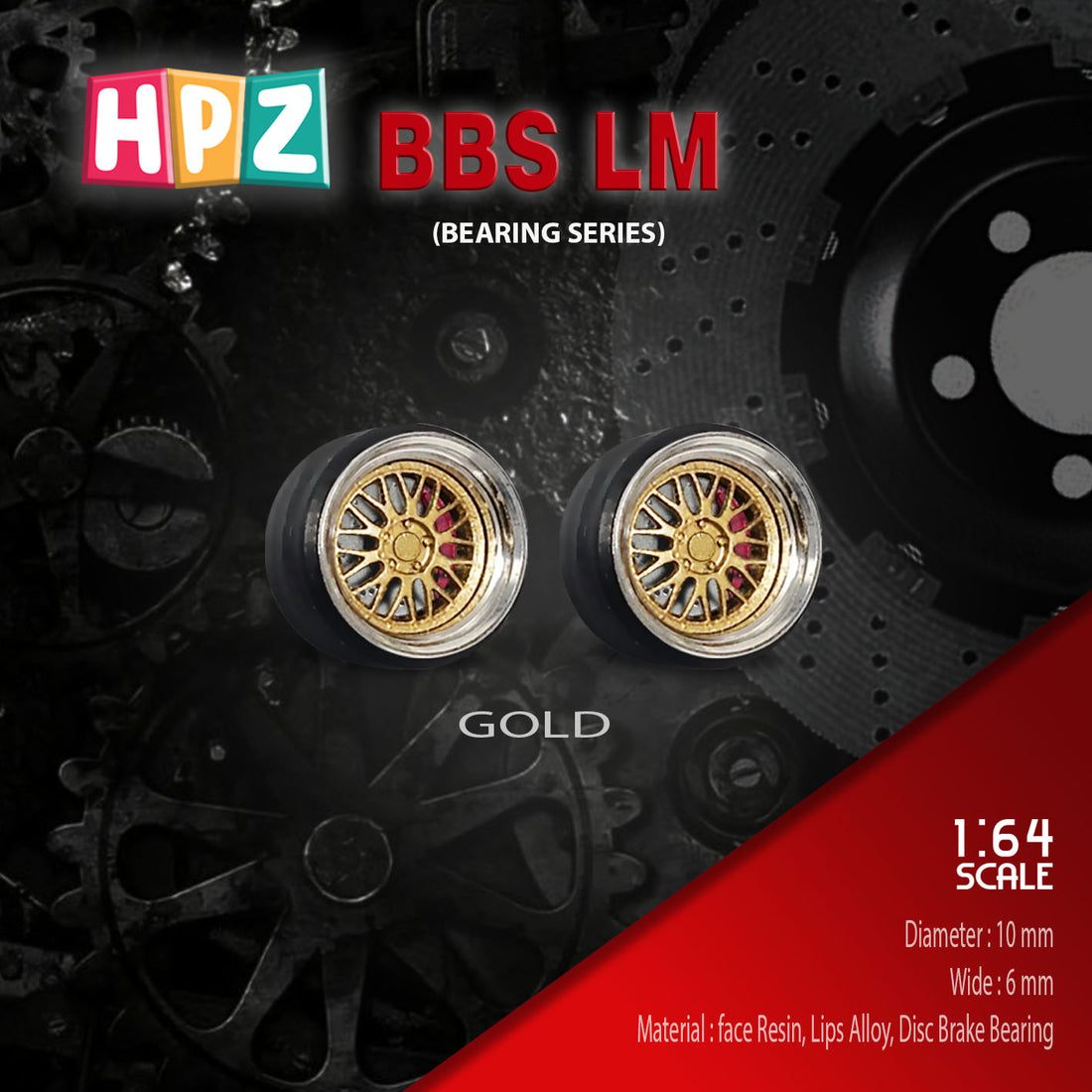 HPZ Wheels Model BBS LM Bearing Series