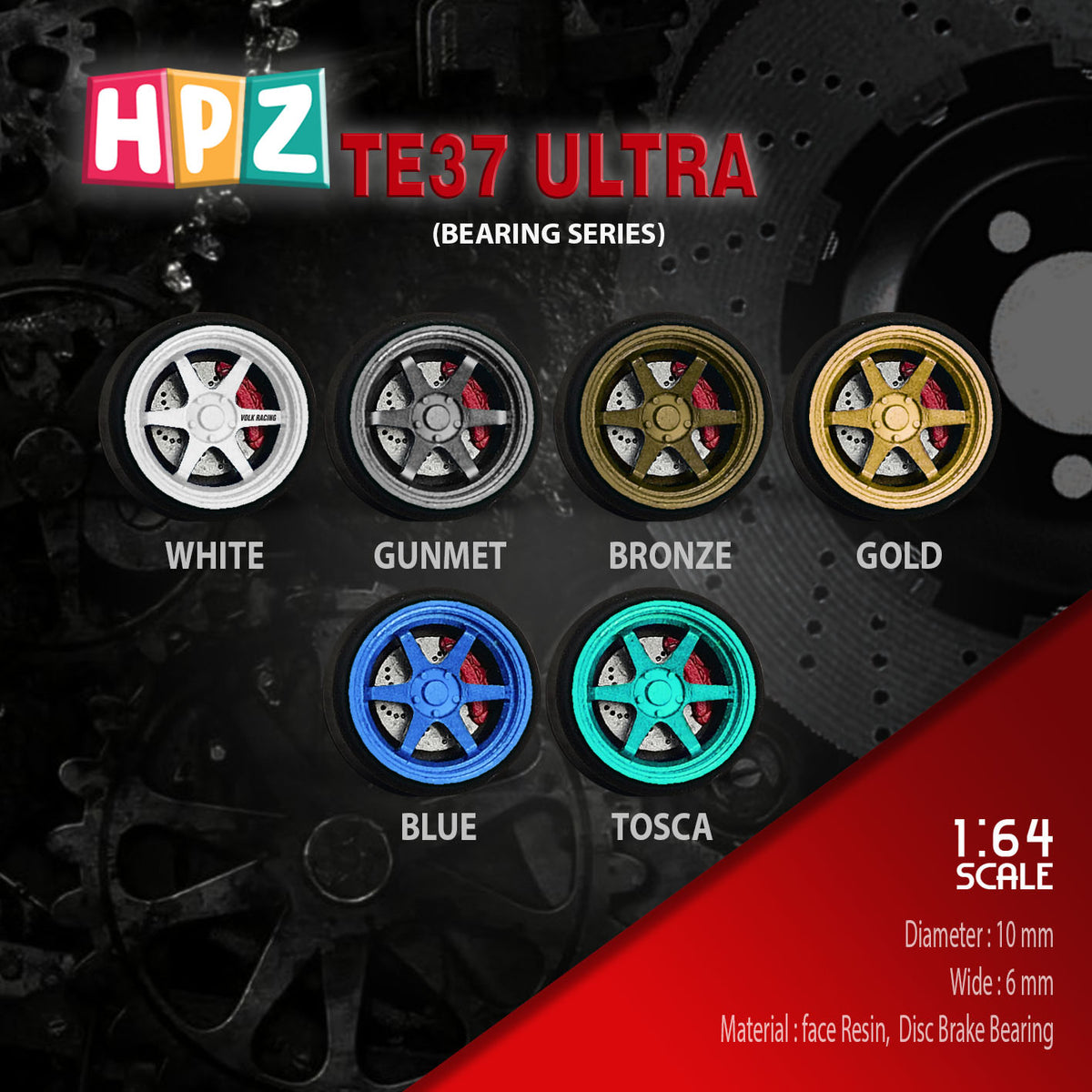HPZ Wheels Model TE37 Ultra Bearing Series