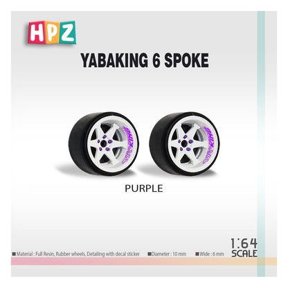 HPZ Wheels Model Yabaking 6 Spoke 326 Power